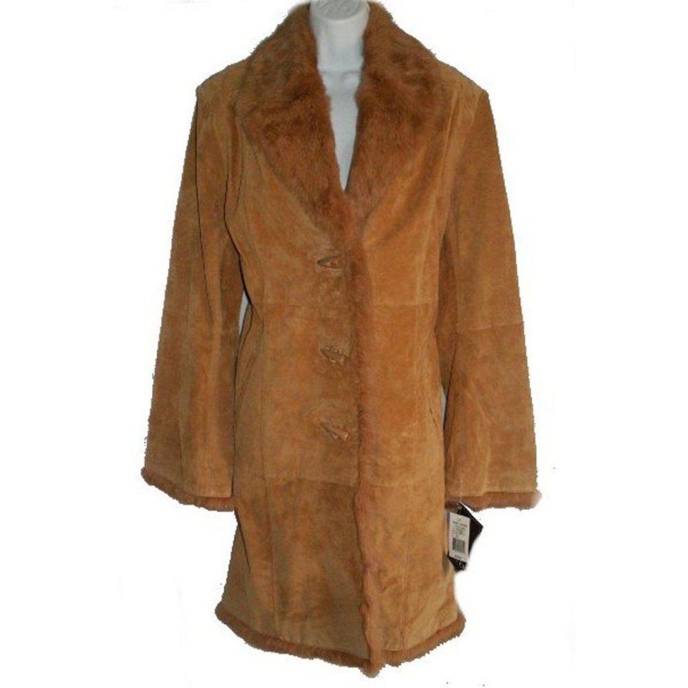 ADLER Suede Leather Coat - Large